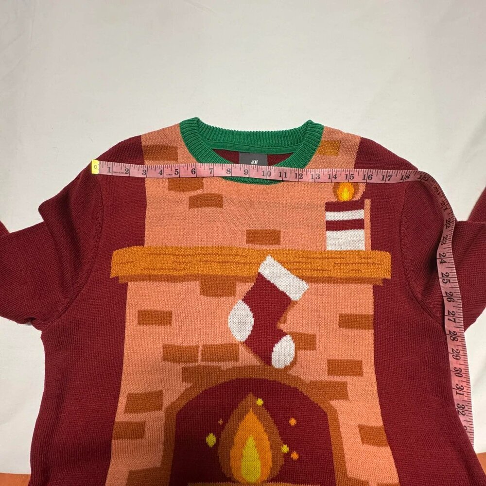 H&M Ugly Christmas chimney Knit Sweater M - Picture 7 of 13